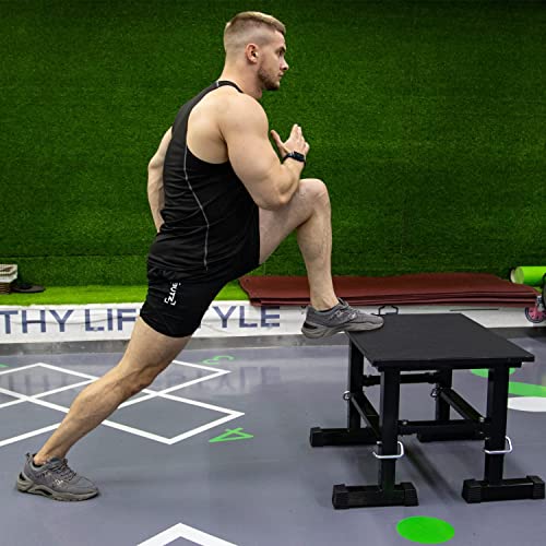 Power Guidance 5 in 1 Black Fitness Adjustable Plyo Box Jump Box Plyometric Jump Box Step Box