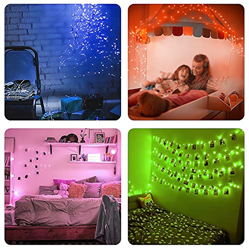 GLODD Multicolored Fairy String Lights Waterproof 16FT 50LEDs String Lights with IR Remote USB Plug 16Colors 5Modes for Bedroom Wedding Christmas Backyard Porch Balcony Party