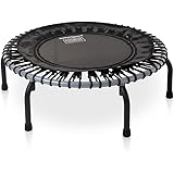 JumpSport 350/370 Indoor Fitness Trampoline, 39-inch | 30 Adjustable Premium Bungees for A Customized Bounce | Safe & Stable 