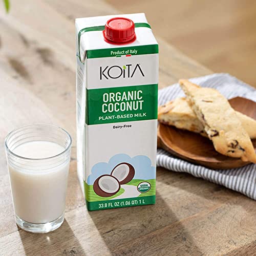 Koita Italian Organic Coconut Milk, Non Dairy, PlantBased, Non GMO