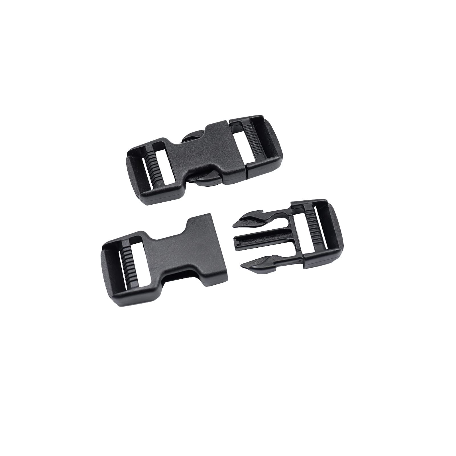 Quick Side Release Buckles 1 Inch Super Heavy Duty Plastic Snap Clips Clasps 25mm Backpack Strap Replacement Buckle 2 Sets Dual Adjustable Duraflex Buckle