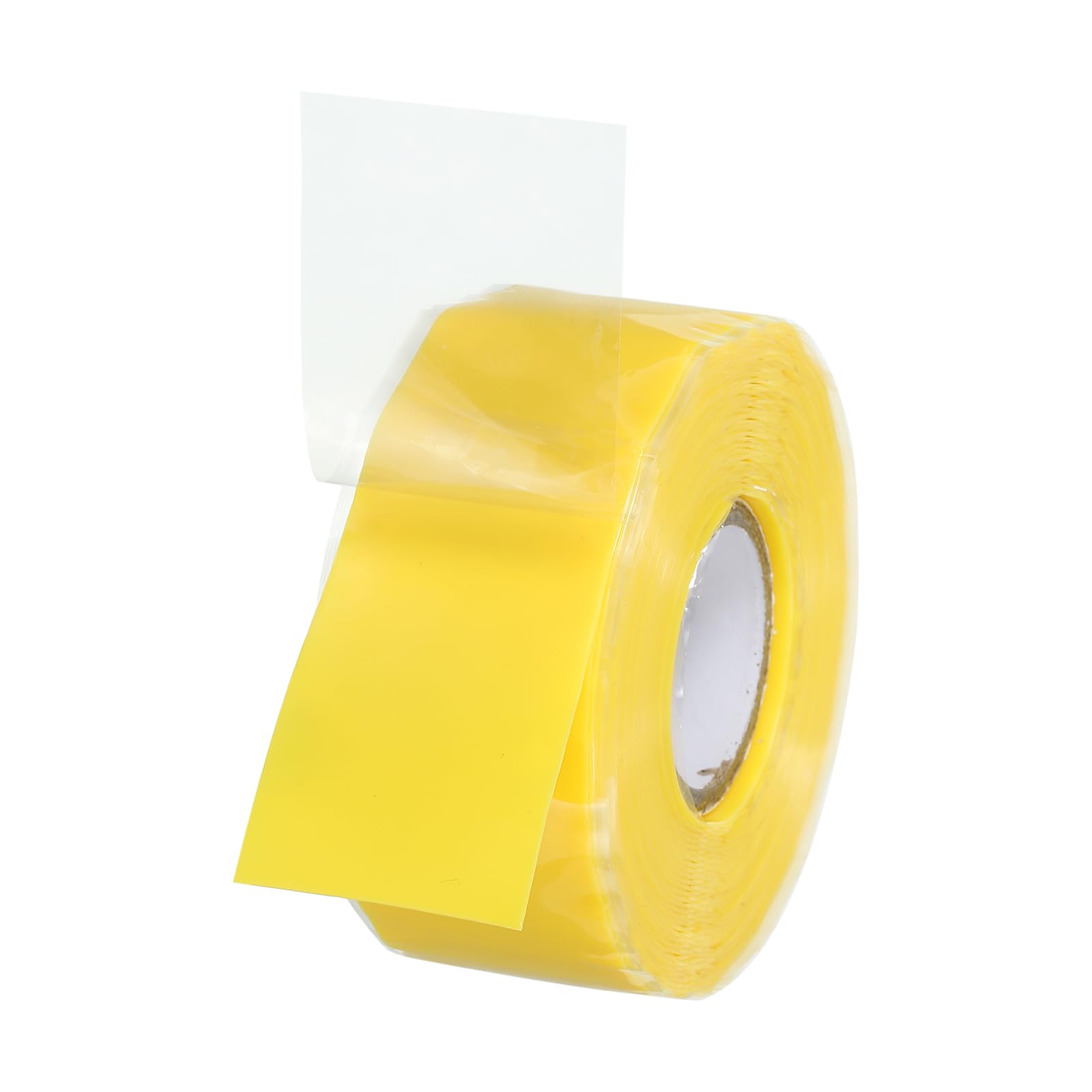 PATIKIL Grip Tape for Handles 1" x17ft, 1 Roll Self-Fusing Silicone Tape for Bike Handles Pull Up Bars Gym Equipment Plumb/Hose/Pipe Leaks Emergency, Yellow