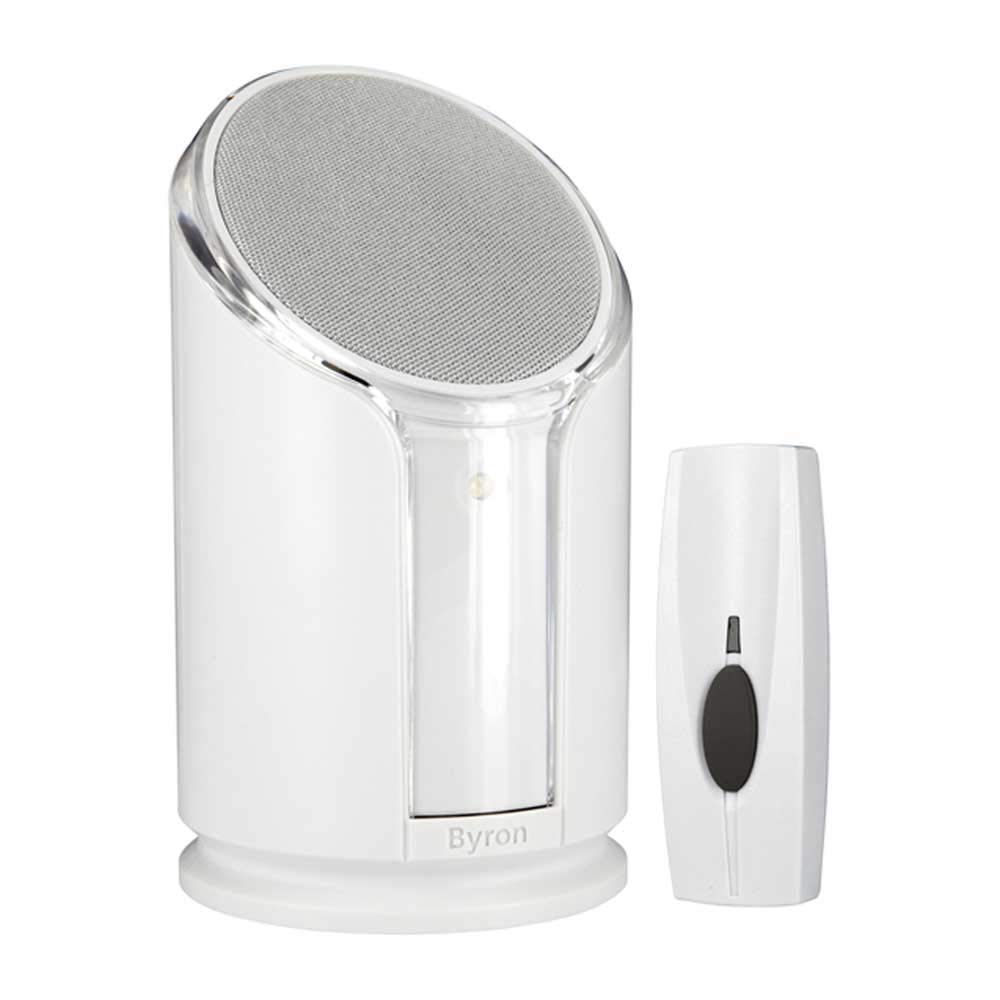 NRS Healthcare Byron Extra Loud Doorbell with Flashing Strobe Light