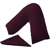 C Stores Large V Pillow with 2 Tone Pink Pillowcase 84cm x 34cm