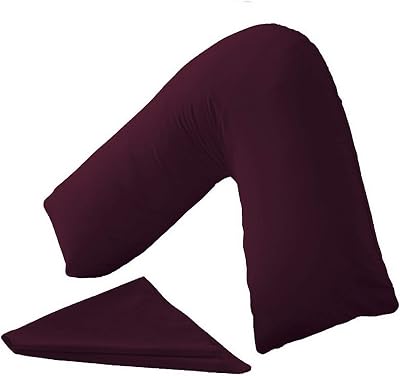 C Stores Large V Pillow with 2 Tone Pink Pillowcase 84cm x 34cm