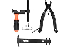 Universal Bike Chain Tool Kit, Bicycle Chain Pliers + Chain Rivet Breaker Separator Tool + Checker Repair Tool Set, Fit for R