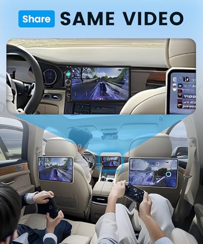 Wireless Carplay Car Radio 1 Din with You-Tube Android Auto, 7 Inch Touch Screen Car Radio with iOS/Android Mirror Link Bluetooth FM Radio USB/EQ Steering Wheel Control Rear Camera