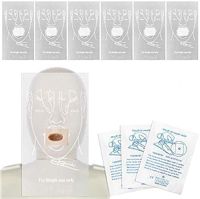 Bramble 25 CPR Personal Protection Face Shields Foil Sachets Individually