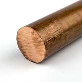 OnlineMetals 510 Bronze Round Bar, Unpolished (Mill) Finish, H04 Temper, ASTM B139/ASTM B139M, 0.625" Diameter, 12" Length