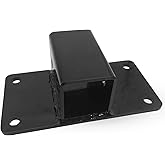TUZILLA Bolt on Receiver Hitch for Tractor Bucket 2 Inch Receiver Class 3 Maximum Tow Capacity 6,000 lbs Work Well for Tractor Bucket, RV, UTV, Truck, Black