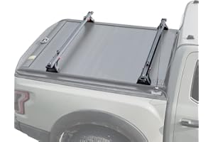 ISTUNT KAJIMOTOR Universal Truck Bed Rack Low Profile Short Adjustable-Width Extendable Heavy Duty Pickup Ladder Racks Cargo Bar Clamp On for Silverado Ram Tundra F150