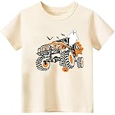 Halloween Shirt for Kids – Toddler Boys & Girls HolidayT-Shirt, Pumpkin Ghost Skeleton Dinasour Mummy,2T-8T