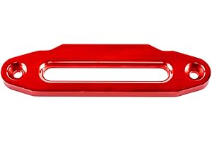 ANZIO 10" Red Aluminum 8000-15000 LBs Hawse Fairlead Synthetic Winch Rope Cable ATV UTV