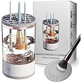Electric Makeup Brush Cleaner Machine, 2025 Upgrade Cosmetic Brush Cleaner, Deep Cleaning All Types of Brushes, Keeps Brushes Hygienic and Skin Healthy