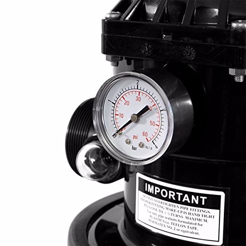 XtremepowerUS 19" Above Inground Swimming Pool Sand Filter System 7Way