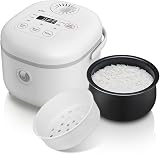 Bar Bear 6 Multifunctional 4 Cups Rice Cooker with Steamer White