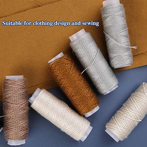 Leather Needle Sewing Kit with Storage Box, Sewing Awl, Leather Sewing Needles, 54 Yard Leather