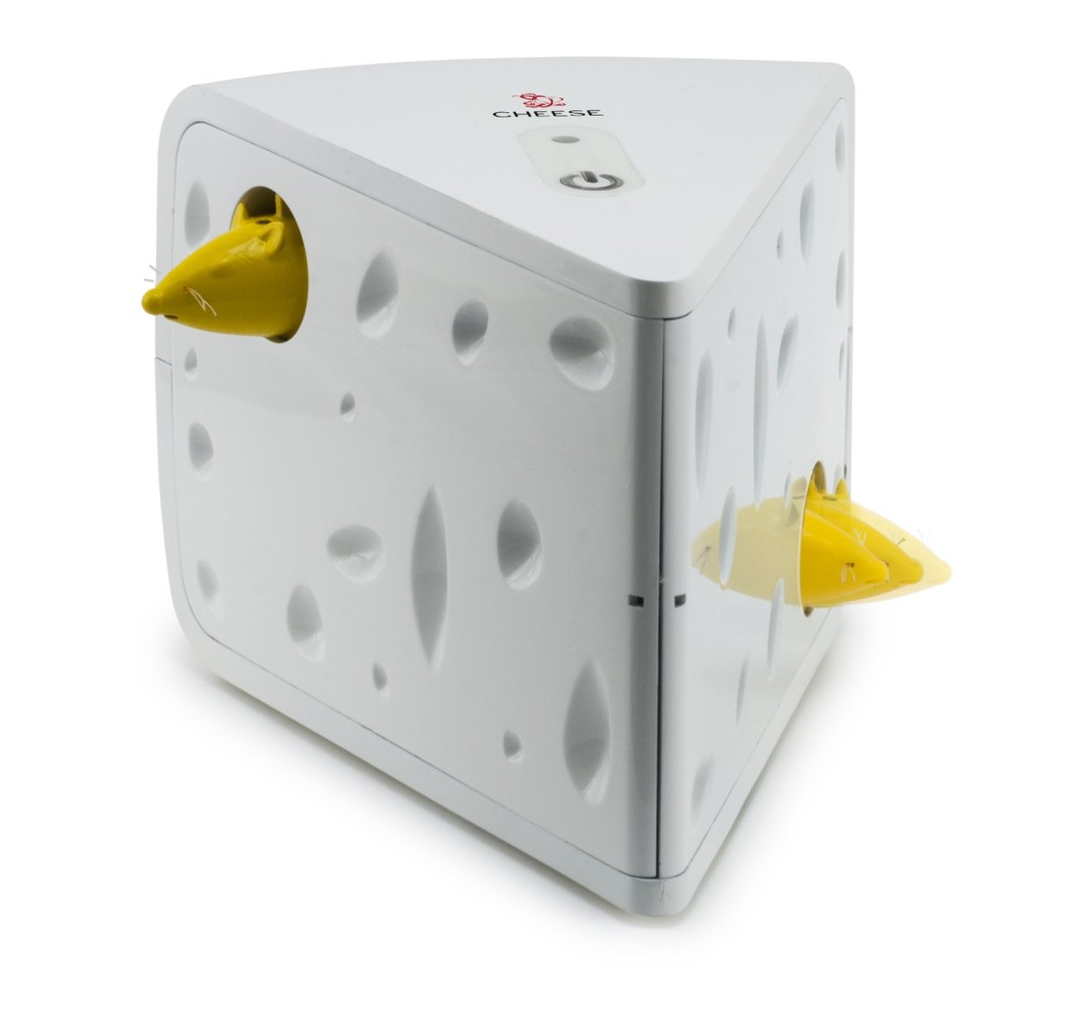 PetSafe Cheese - Interactive, Electronic Cat Toy - Peek-A-Boo Mouse Hunt Game - Hide and Seek for Bored and Anxious Cats - Kitten Teaser Toy - Automated Cat Toy for Cat Enrichment and Exercise