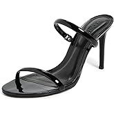 SCHUTZ Women's Taliah Sandal Heels, Black, 7.5 Medium US