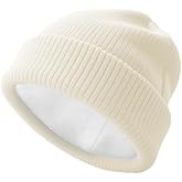 SPLASHGRIP Winter Beanie for Men Women Soft Fleece Lined Warm Knit Hat Ski Stocking Hat Thermal Thick Caps Unisex