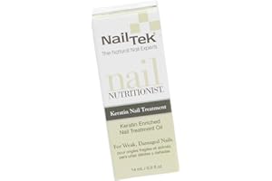 Nail Tek Nail Nutritionist, Keratin Enriched Nail Treatment Oil for Weak and Damaged Nails, 0.5 oz, 1-Pack