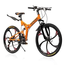 MarKnig Mountain Bike, Adult Folding Bicycle with