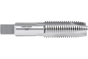 Accusize Industrial Tools 1''- 8Nc H.S.S. Spiral Point Tap,3 Flutes, American Standard, Fully Ground, Spt-1-8
