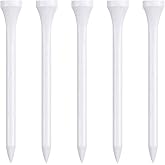 Zivisk Wooden Golf Tees 3-1/4", 2-3/4", 1-1/2" Available,100 Count (Natural Color, White, Black, Blue, Red, Pink)