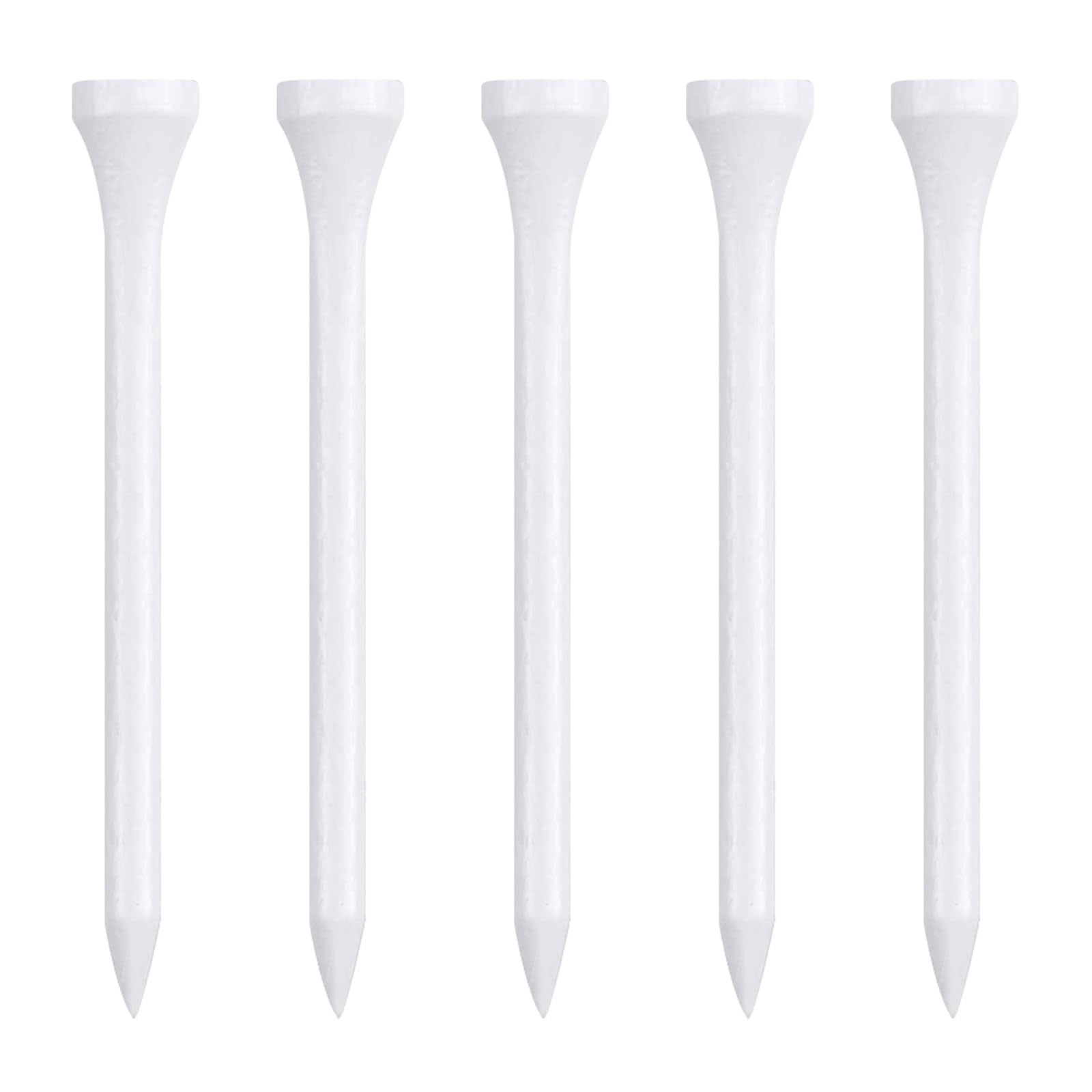 Zivisk Wooden Golf Tees 3-1/4 inch 100 Count, Long Golf Wood Tees(White,83mm)