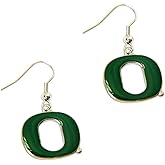 NCAA Oregon Ducks Yellow "O" Logo Dangler Earrings