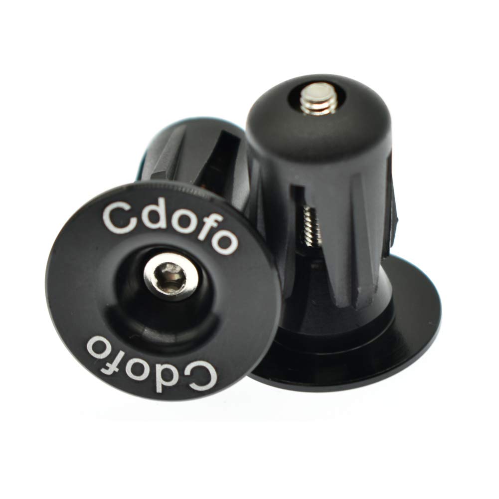 Bicycle Bar End Plugs,Bike Handlebar End Plugs Aluminum Bike Bicycle Handlebars Bar Grips End Plugs Caps for Most Bicycle, Mountain Bike, Road Bike, MTB, BMX (Black)