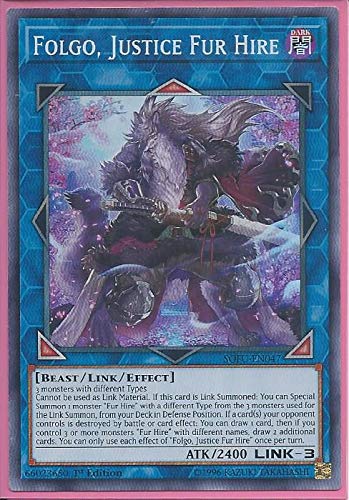 Yu-Gi-Oh! - Folgo, Justice Fur Hire - SOFU-EN047 - Soul Fusion - 1st Edition - Super Rare