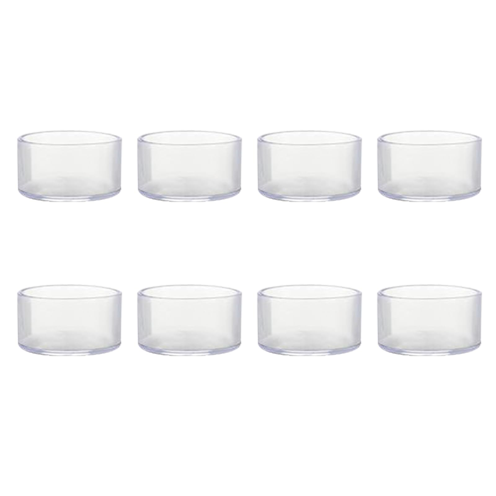 Leliafleury 8Pcs 25mm Rubber Leg Tips Round End Caps Clear Chair Leg Covers Non-Slip Rubber Furniture Feet Replacement Tips for Tables Chairs Desks