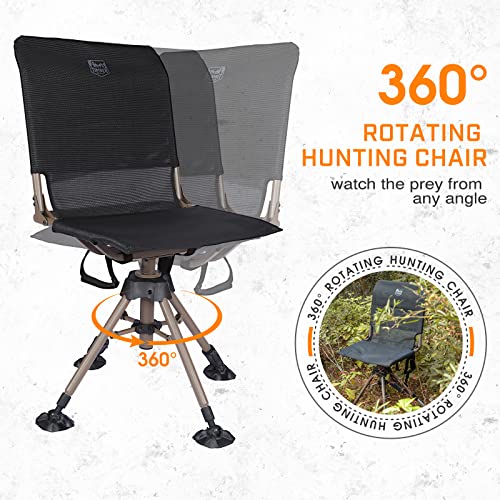 TIMBER RIDGE 360 Degree Swivel Hunting Chairs for Blinds Heavy Duty