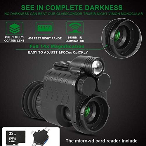 Blu7ive Night Vision Scopes for Rifles Digital WiFi Camera HD 1080P  Camcorder Recorder Infrared Goggles Monocular with 2 Batteries 32G SD |  Guatemala Digital - guatemaladigital.com