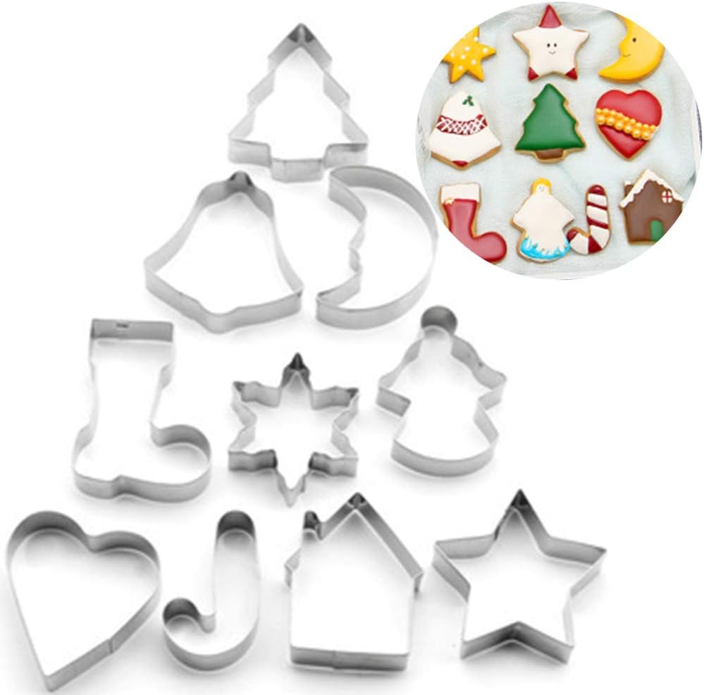 Xinlie Ausstechformen Weihnachten Plätzchen Ausstecher Weihnachten Set Weihnachtsausstechformen ...