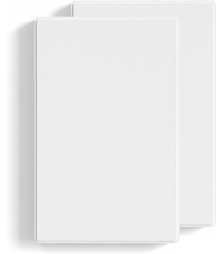 ENERLITES Screwless Double Blank Wall Plate, Child Safe Two Gang