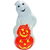 Union Products 56480 60-Watt Light Up Ghost and Pumpkin Halloween Outdoor Garden Statue Decoration Made from Blow-Molded Plas