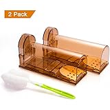 Extraphub Humane Mouse Trap Live Catch No Kill Smart Mousetrap,Safe Around Kids and Pets,(2) Two Pack