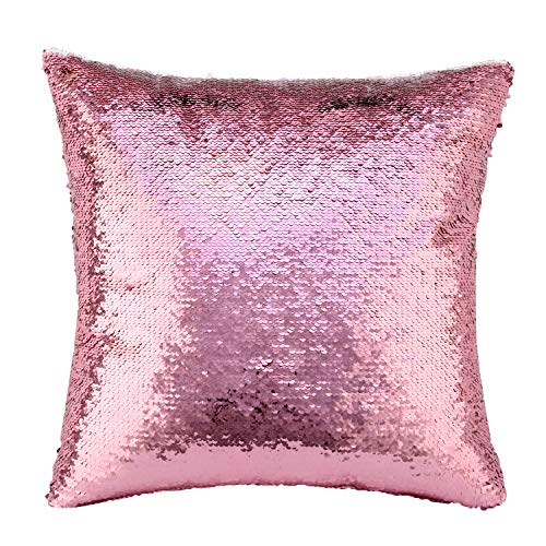 reversible sequin cushion