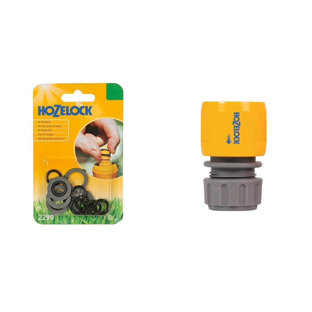 Hozelock 2299P9000 Spares Kit & Hose end connector (12.5mm & 15mm)