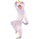 Kids Unicorn Onesie Animal Pajamas Cosplay Halloween Costume