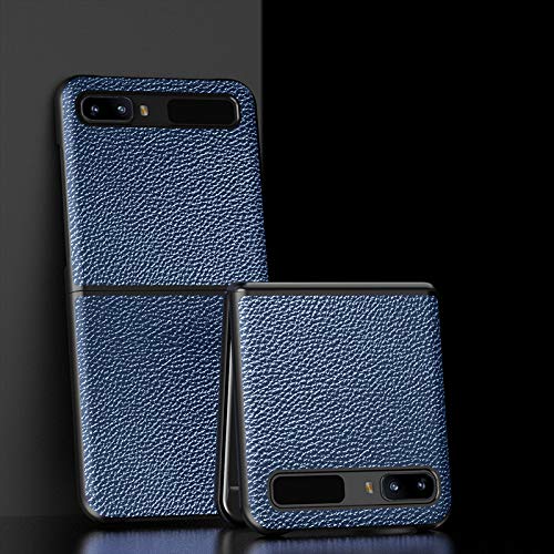 Hülle® Textured Leather Case Foldable,Anti Vibration & Anti Fall,Comfortable Grip Full Protection Shell Compatible for Samsung Galaxy Z Flip 5G/Samsung Galaxy Z Flip (5)
