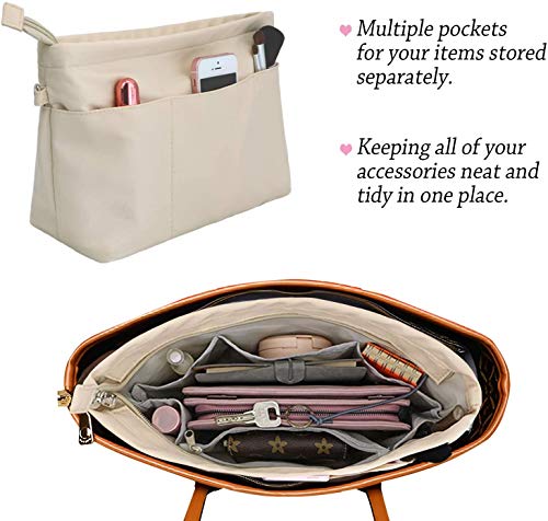 Bag Shaper Inside Purse Organizer DGAZ Silk Purse Organizer Insert - Main Image
