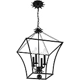 Crystorama Broche 4 Light Matte Black Lantern