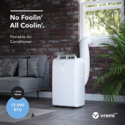 Vremi 12000 BTU Portable Air Conditioner with Heat Function for 300 to