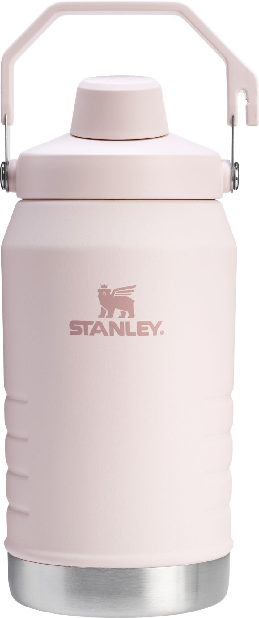 Photo 1 of Stanley IceFlow Fast Flow Jug with Handle 64 oz | Twist On Angled Spout Lid | Leakproof for Travel and Sports | Insulated Stainless Steel | BPA-Free | Rose Quartz 2.0