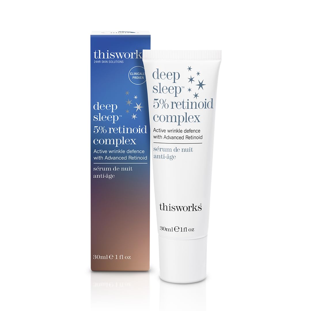 This Works Deep Sleep 5% Retinoid Complex, 30ml - Anti Aging Night Cream with Hyaluronic Acid and Granactive Retinoid - Intensive Overnight Serum for Women to Reduce Fine Lines and Wrinkles
