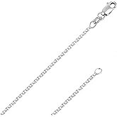 Italian Fashions REAL Solid 14K or 10K Yellow Gold 1.50mm,1.7mm, 2.0mm Flat Open Wheat Spiga Chain Necklace with Lobster Claw Clasp | Multiple Lengths Available | Men Women | MADE IN ITALY