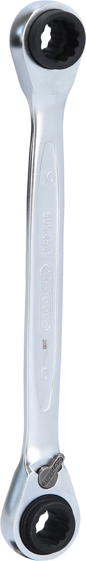 KS Tools 503.4541 Gear+ 4-in-1 Ratchet Spanner 8x11mm+9x10mm